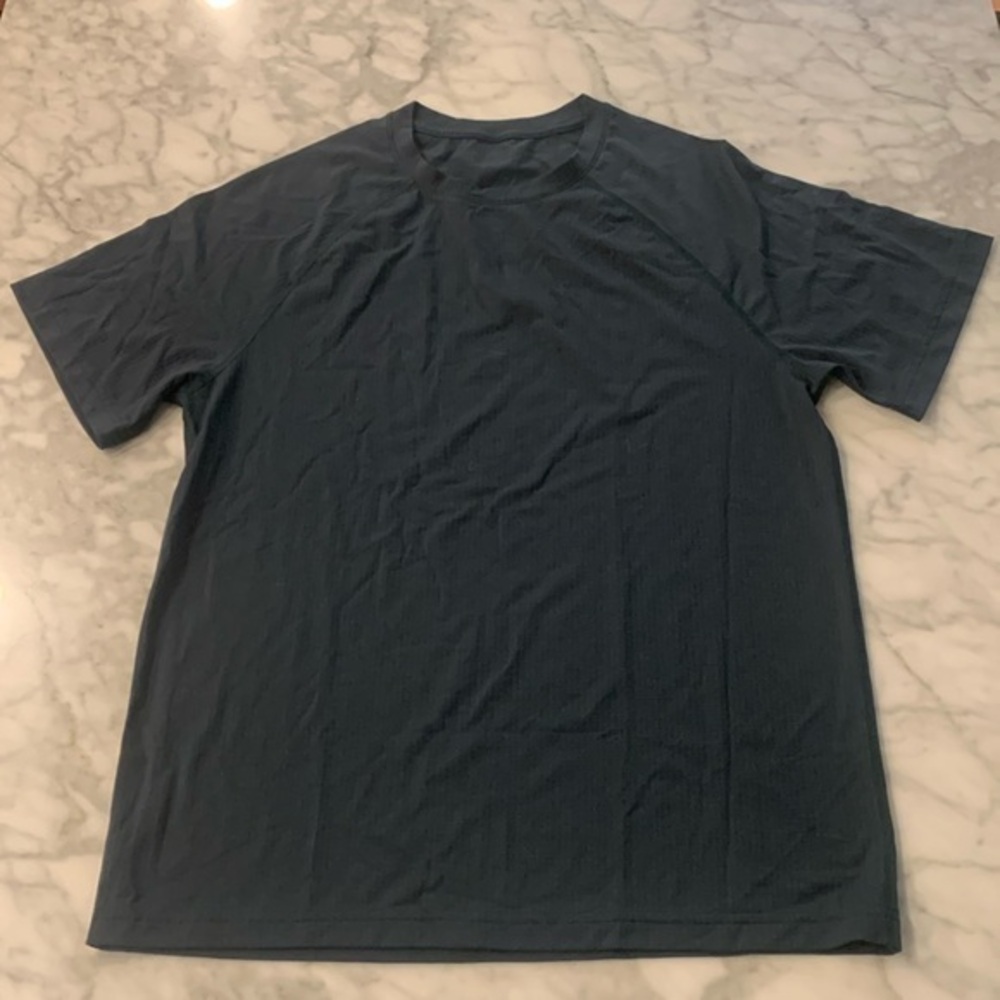 Outdoor voices think fast mesh running shirt, hunter green, size small